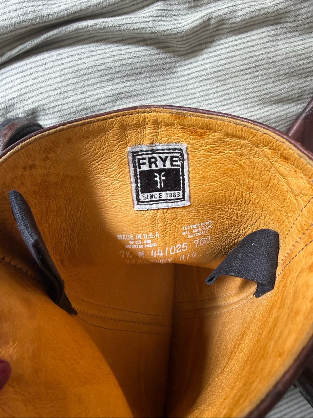 Brown Leather Frye Boots - Picture 5 of 8